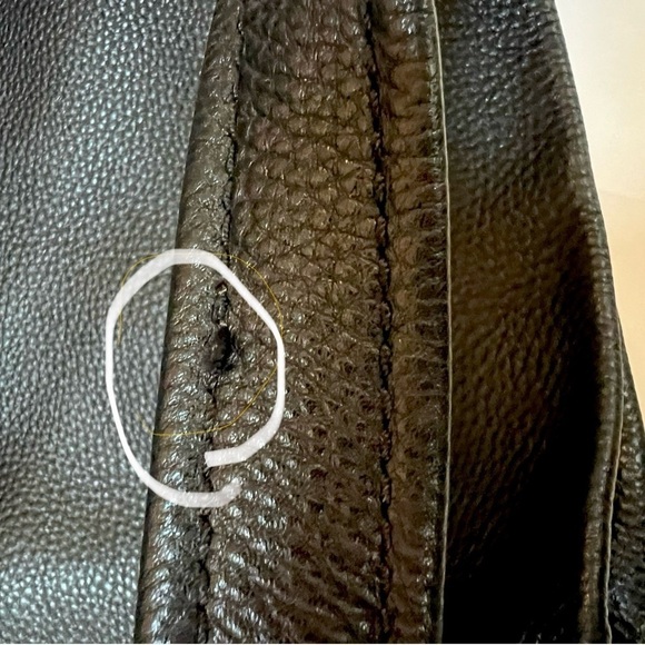 Michael Michael Kors Slouchy Black Pebble Leather Shoulder Bag - Picture 9 of 13